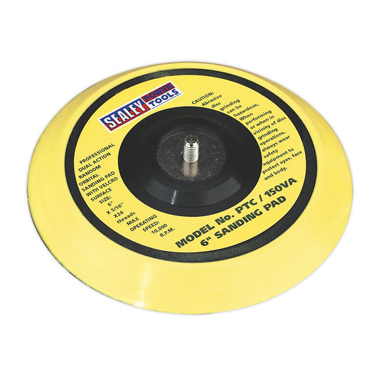 Sealey DA Backing Pad for Hook-and-Loop Discs �145mm 5/16"UNF PTC/150VA