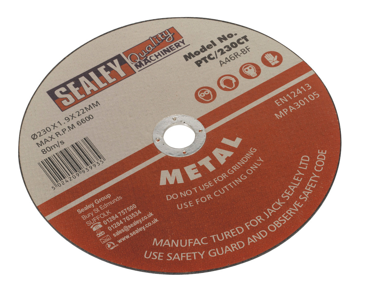 Sealey Cutting Disc �230 x 2mm �22mm Bore PTC/230CT
