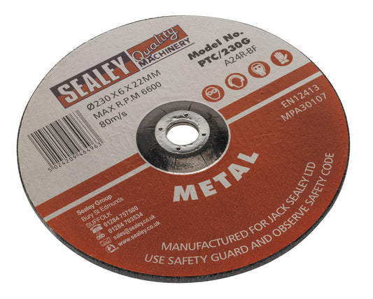 Sealey Grinding Disc �230 x 6mm �22mm Bore PTC/230G