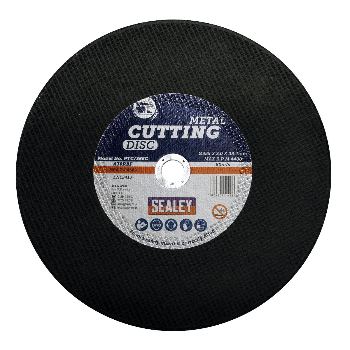 Sealey Cutting Disc �355 x 3mm �25.4mm Bore PTC/355C