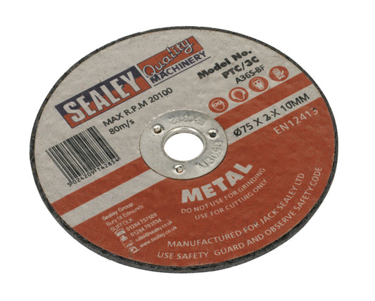 Sealey Cutting Disc �75 x 2mm 10mm Bore PTC/3C