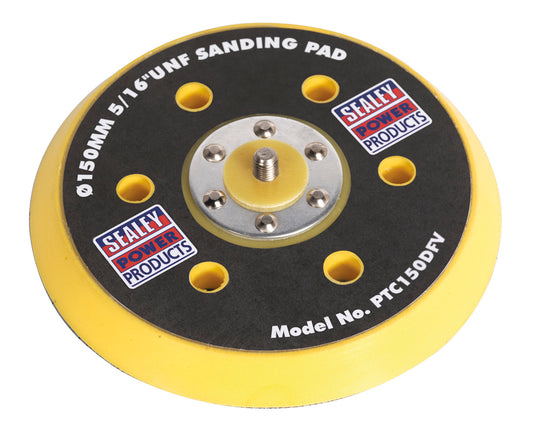 Sealey DA Dust-Free Backing Pad for Hook-and-Loop Discs �145mm 5/16"UNF PTC150DFV