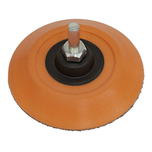 Sealey Hook-and-Loop Backing Pad �75mm 6mm Shaft PTC75HLM
