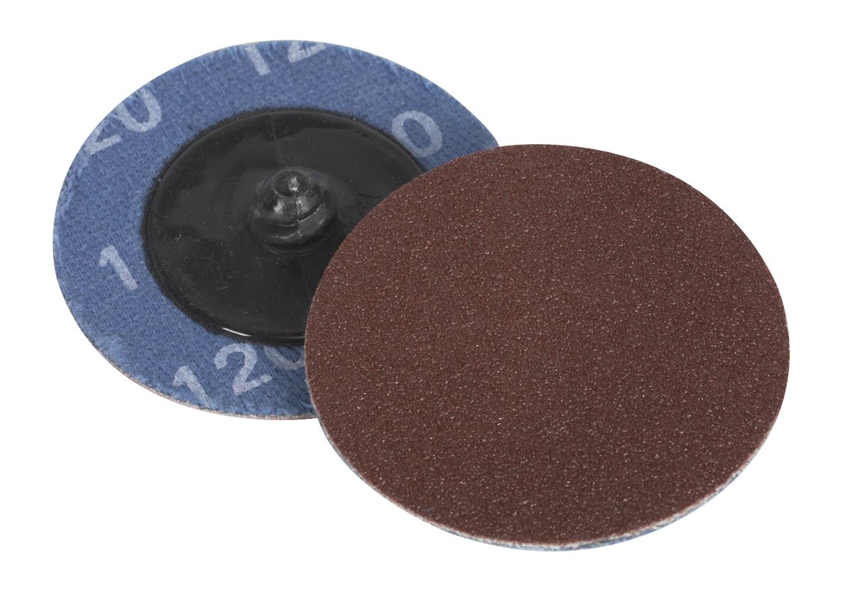 Sealey Quick-Change Sanding Disc �50mm 120Grit Pack of 10 PTCQC50120