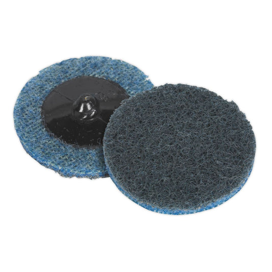 Sealey Quick Change Preparation Pad �50mm Fine Pack of 10 PTCQC50F