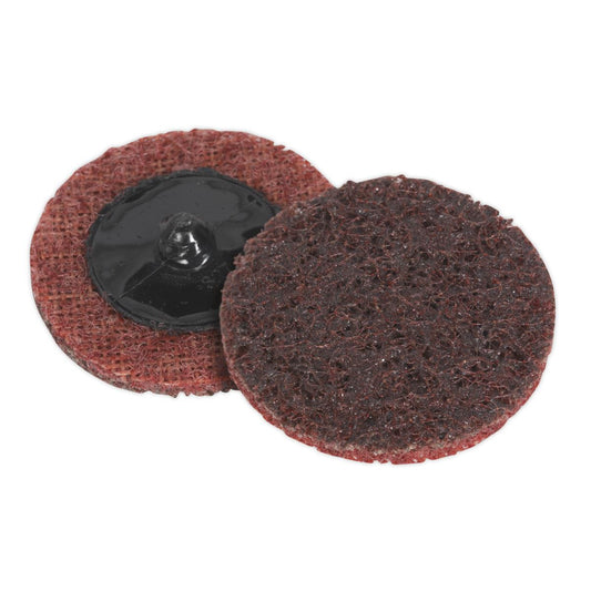 Sealey Quick-Change Preparation Pad �50mm Medium Pack of 10 PTCQC50M