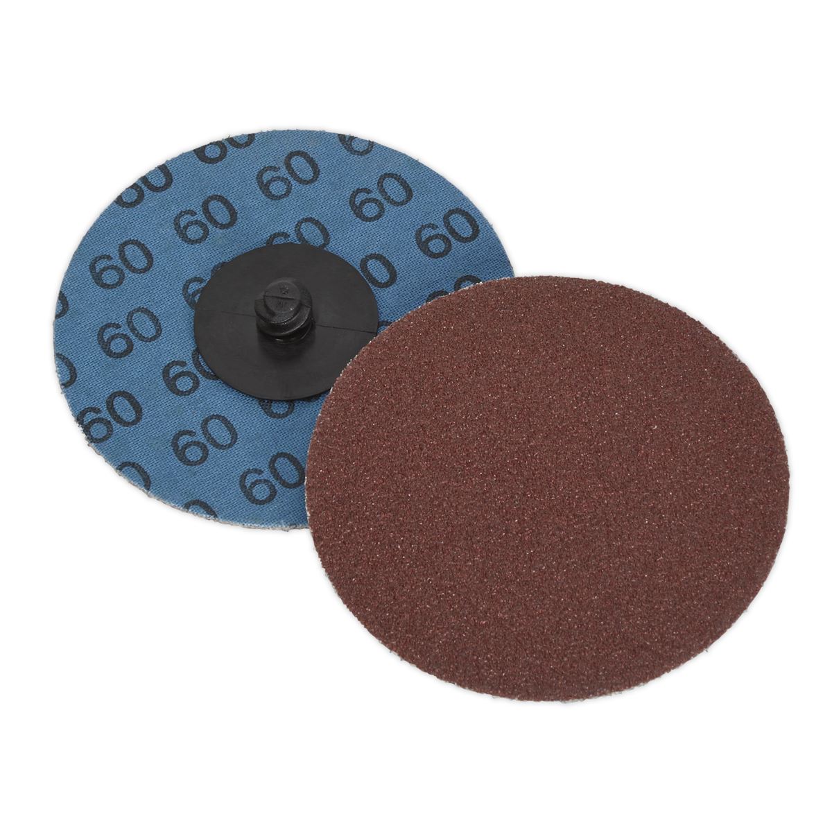 Sealey Quick-Change Sanding Disc �75mm 60Grit Pack of 10 PTCQC7560