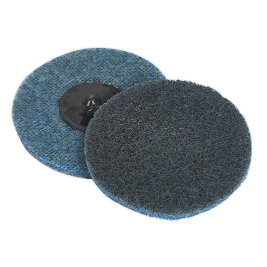 Sealey Quick-Change Preparation Pad �75mm Fine Pack of 10 PTCQC75F
