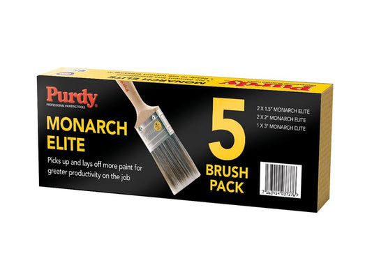 Purdy Monarch Elite Paint Brush Set 5 Piece Lays Off More Paint PURME5