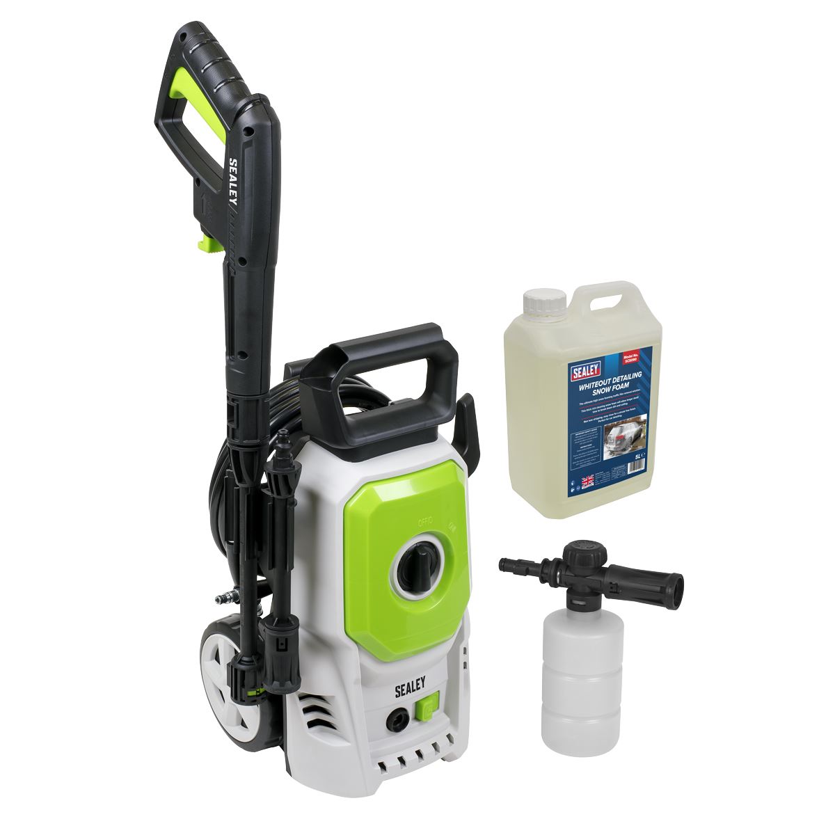 Sealey Pressure Washer 100bar 390L/hr with Snow Foam PW1610COMBO