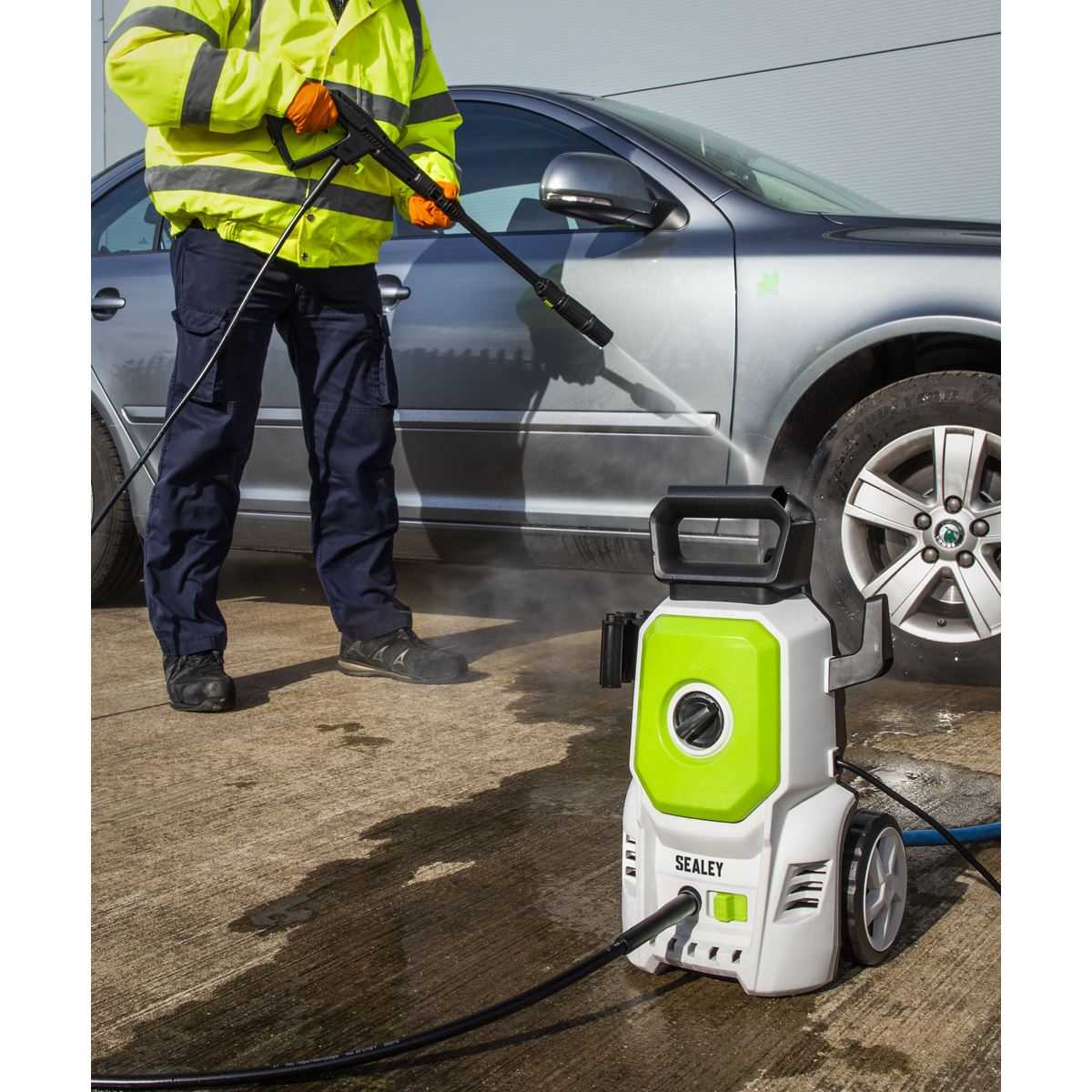 Sealey Pressure Washer 100bar 390L/hr with TSS & Rotablast&reg; Nozzle PW1610
