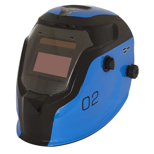 Sealey Auto Darkening Welding Helmet - Shade 9-13 - Blue PWH2