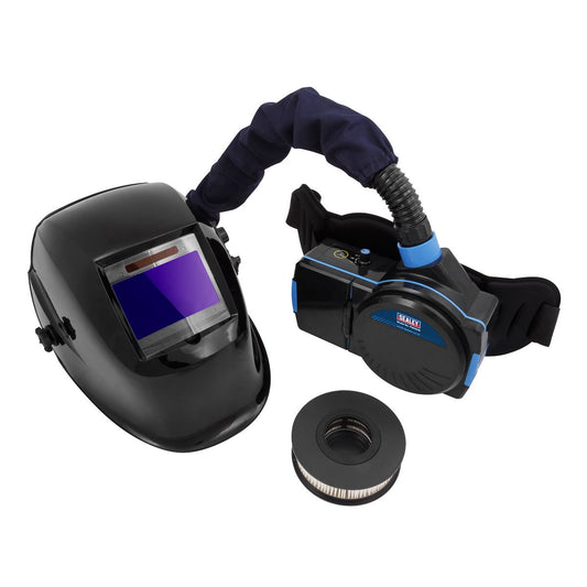 Sealey Welding Helmet with TH1 Powered Air Purifying Respirator (PAPR) Auto Darkening PWH616