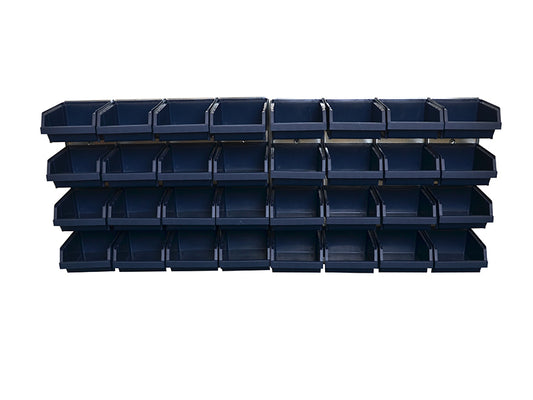 Raaco Bin Wall Panel with 32 Bins RAA139182