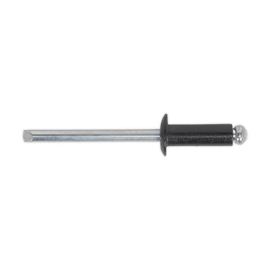 Sealey Aluminium Rivet Black Standard Flange 4.8 x 14mm Pack of 200 RAB4814S