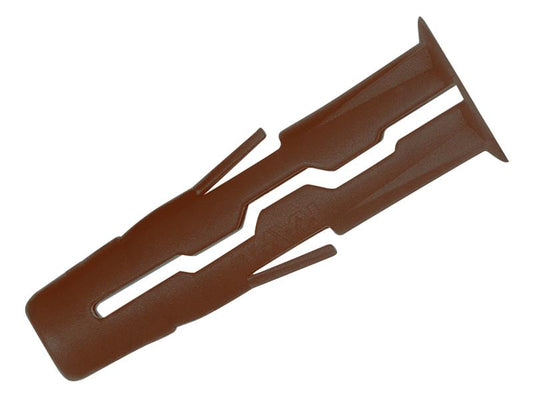 Rawlplug Brown UNO® Plugs 7 x 30mm (Pack 1000) RAW68557