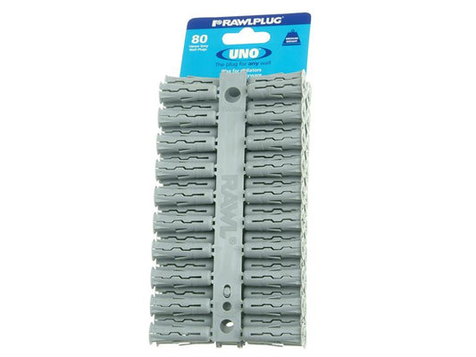 Rawlplug Grey UNO® Plugs 10 x 36mm (Card 80) RAW68615