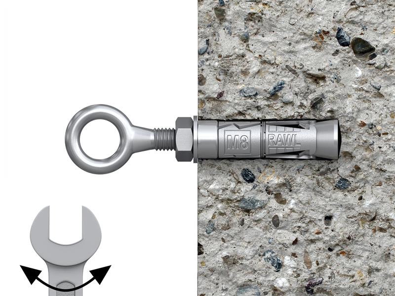 Rawlplug Rawlbolt® Eye Bolt M12 (Bag 2) RAWM12EYEB