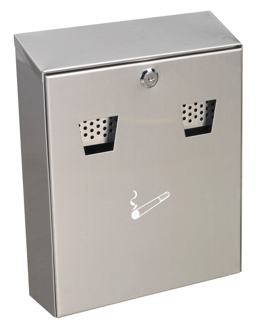 Sealey Cigarette Bin Wall-Mounting Stainless Steel RCB02
