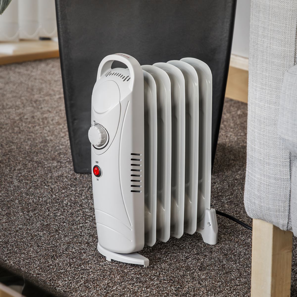 Sealey Oil-Filled Radiator Mini 800W/230V 6-Element RD800