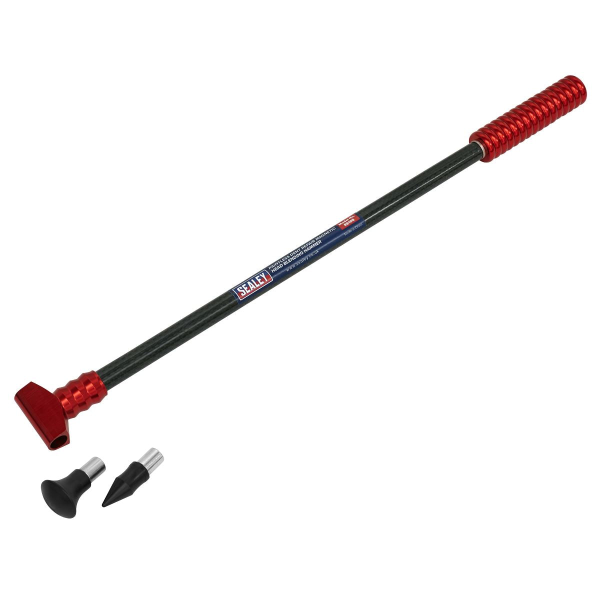 Sealey Paintless Dent Repair Blending Hammer Magnetic Head Knockdown Tips RE108