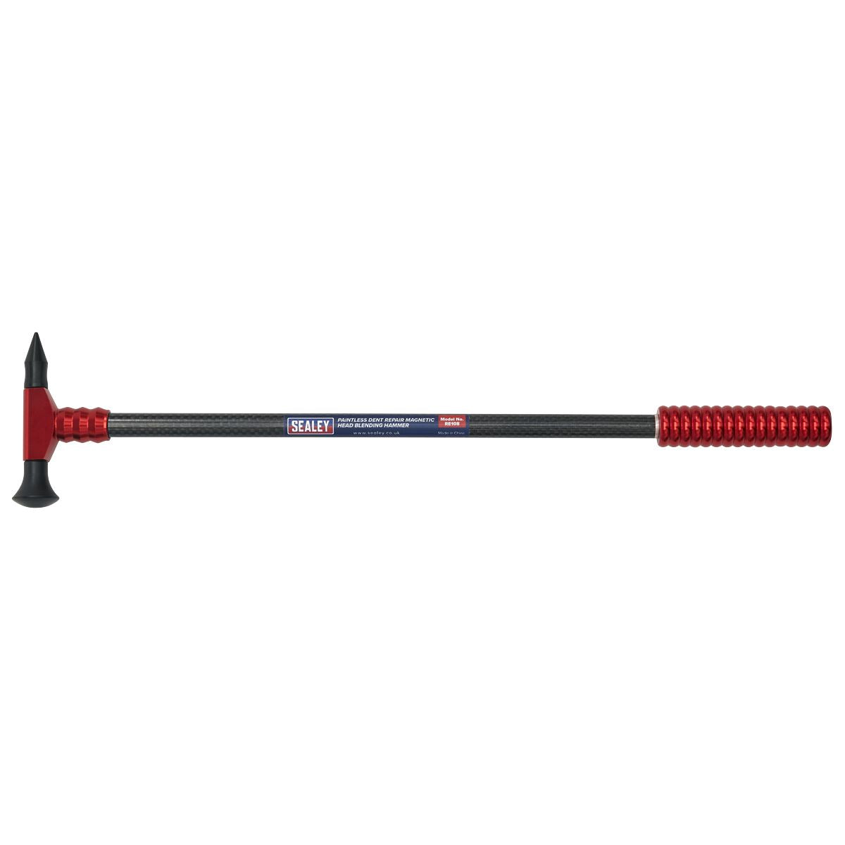 Sealey Paintless Dent Repair Blending Hammer Magnetic Head Knockdown Tips RE108