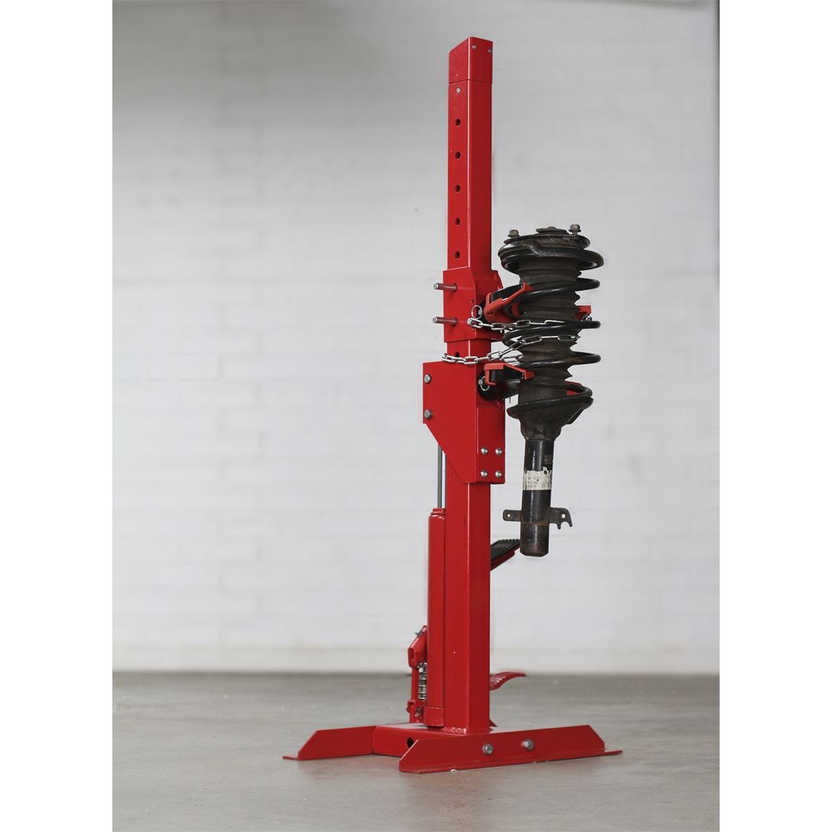 Sealey Coil Spring Compressing Station with Gauge Hydraulic 2000kg Capacity RE2311