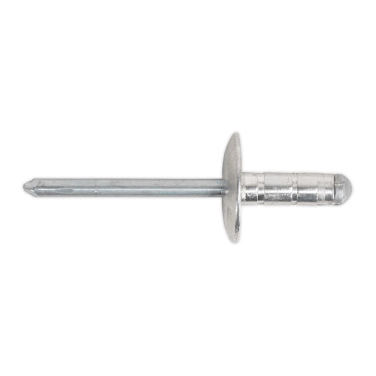 Sealey Aluminium Multi-Grip Rivet Large Flange �4.8 x 19mm Pack of 200 RM4819L