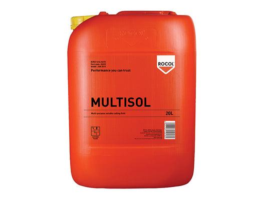 ROCOL MULTISOL Water Mix Cutting Fluid 20 litre ROC35223