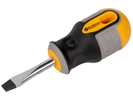 Roughneck Stubby Screwdriver Flared Tip 6.0 x 38mm ROU22151