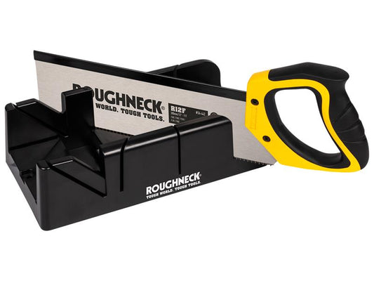 Roughneck Mitre Box & Hardpoint Tenon Saw Set 300mm (12in) ROU34490