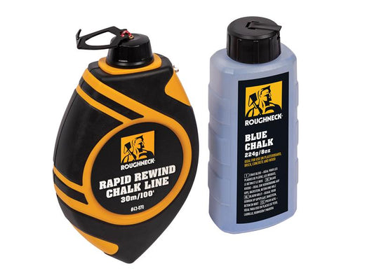 Roughneck Rapid Rewind Chalk Line Reel Set 30m ROU43070