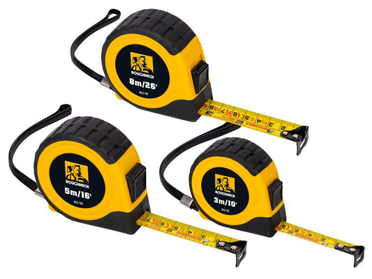Roughneck E-Z Read® Tape Measure Set, 3 Piece ROU43100