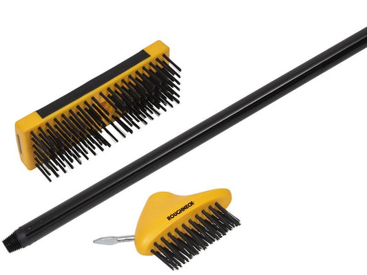 Roughneck Patio & Decking Brush Set 3 Piece ROU52090