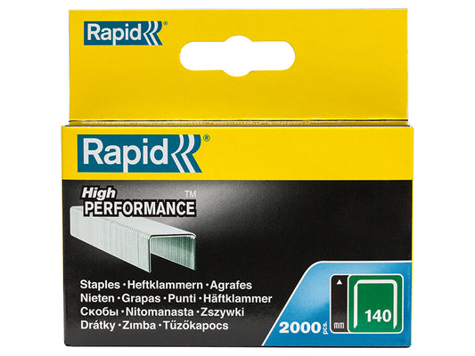 Rapid 140/6 6mm Galvanised Staples (Box 2000) RPD1406