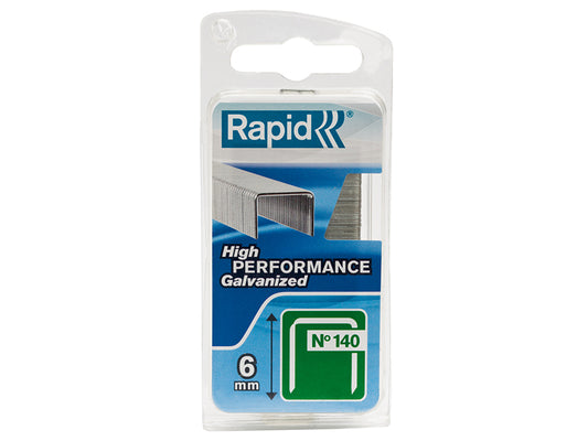 Rapid 140/6NB 6mm Galvanised Staples (Narrow Box 970) RPD1406NB