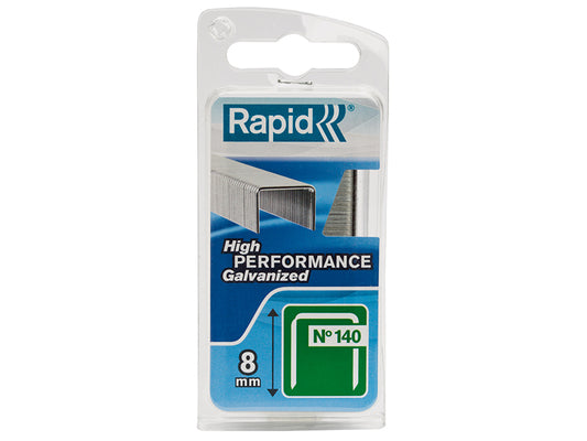 Rapid 140/8NB 8mm Galvanised Staples (Narrow Box 970) RPD1408NB