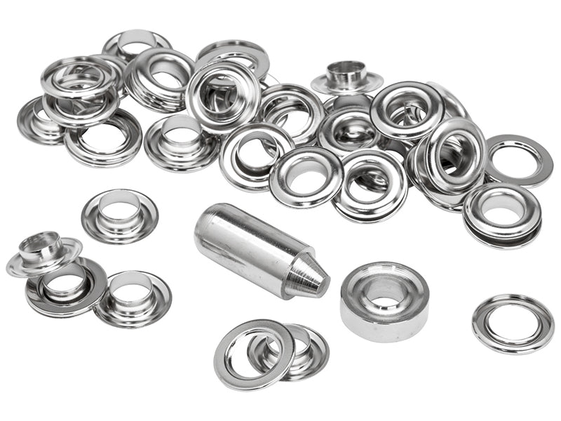 Rapid Eyelets 12 x 23mm (25) + Metal 2 Piece Anvil RPD5000413