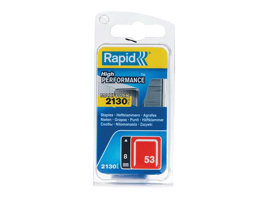 Rapid 53/8B 8mm Galvanised Staples (Pack 2000) RPD5000742