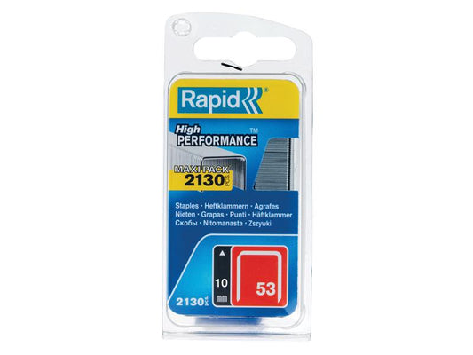 Rapid 53/10B 10mm Galvanised Staples (Pack 2000) RPD5000743