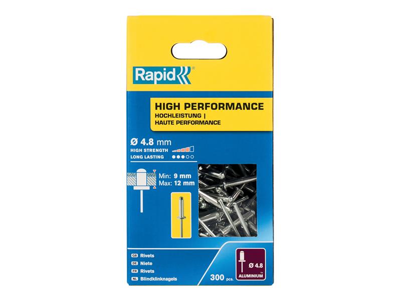 Rapid High Performance Rivets 4.8 x 16mm (Box 300) RPD5001438