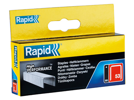 Rapid 53/12B 12mm Galvanised Staples (Box 2500) RPD5312B2500