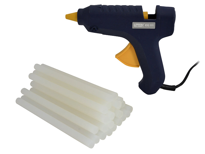 Rapid EG111 Multi Purpose Glue Gun & 500g 12mm Glue Sticks 250W 240V RPDEG111