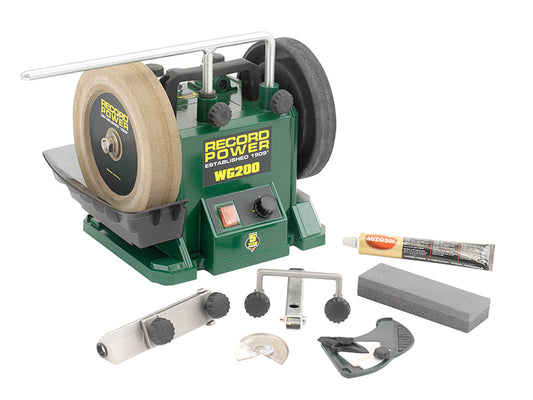 Record Power WG200 200mm (8in) Whetstone Grinder 160W 240V RPTWG200