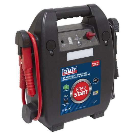 Sealey RoadStart&reg; Emergency Jump Starter 12V 3.5L 6-Cylinder RS102B