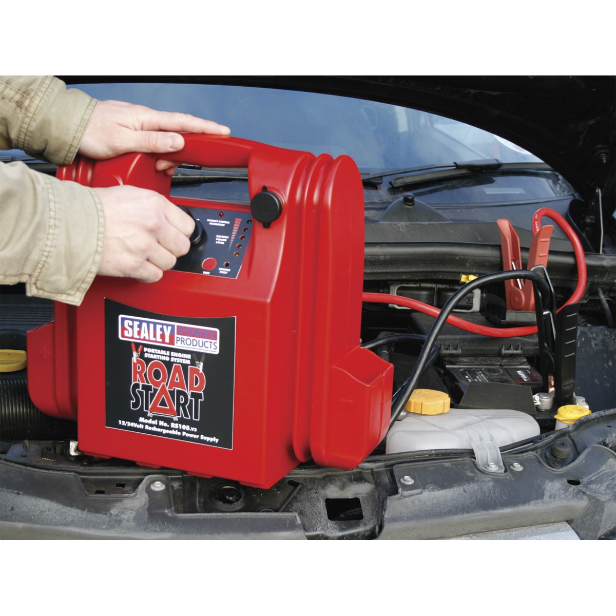 Sealey RoadStart&reg; Emergency Jump Starter 12/24V 3200/1600 Peak Amps RS105