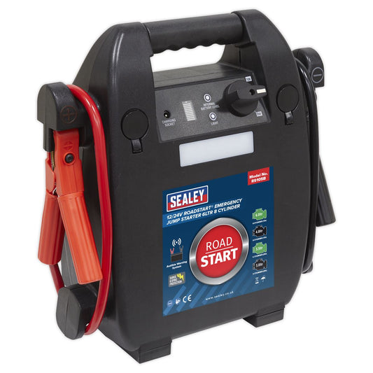 Sealey RoadStart&reg; Emergency Jump Starter 12/24V 6L 8-Cylinder RS105B