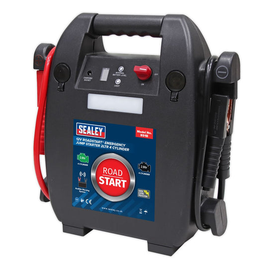 Sealey RoadStart&reg; Emergency Jump Starter 12V 2L 4-Cylinder RS1B