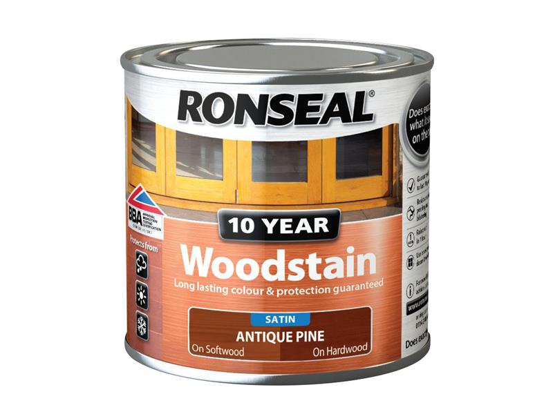 Ronseal 10 Year Woodstain Antique Pine 250ml RSL10WSAP250