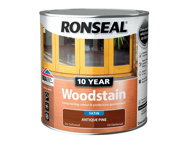 Ronseal 10 Year Woodstain Antique Pine 2.5 litre RSL10WSAP25L